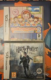 nintendo ds giochi harry potter e cooking mama 2