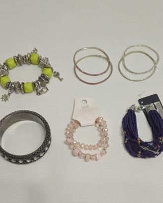 SET 10 BRACCIALETTI DI CUI 3 NUOVI