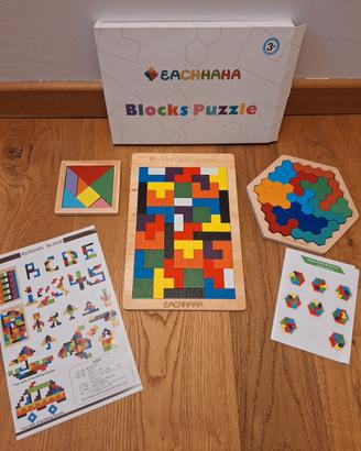 Gioco in legno bambini - tangram, puzzle, tetris