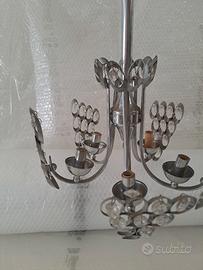 Lampadario Gaetano Sciolari vintage anni '80