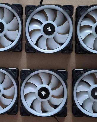 6 Ventole Corsair LL120 RGB + Commander PRO