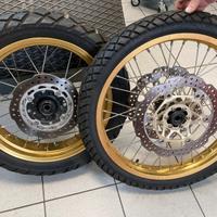 CERCHI ORO AFRICA TWIN 21-18  DISCHI FRENI E GOMME