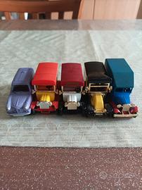 5 mini camioncini da collezione 