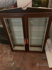 Vetrinetta in legno e vetro