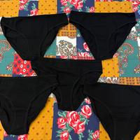 5 slip neri mai indossati in puro cotone misura 42