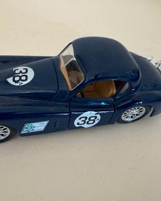 Modellino Burago Jaguar XK120 Racing n.38 vintage