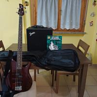 BASSO YAMAHA TRBX174EW + AMPLY FENDER ROUMBLE 25