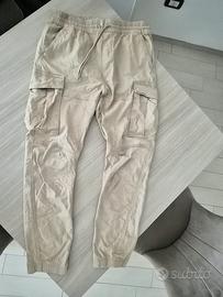 Pantaloni Jogger Cargo Beige