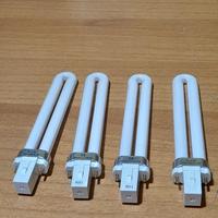 LOTTO DI 4 LAMPADE FLUORESCENTI UVA PL-U-9W G23