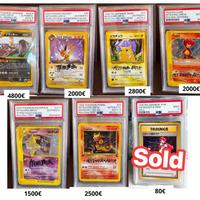 Pokemon carte PSA vintage Rare holo no charizard