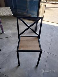 SEDIA IN FERRO BATTUTO