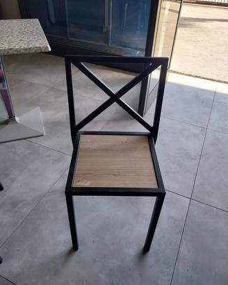 SEDIA IN FERRO BATTUTO