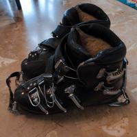 Scarponi da sci vintage fine anni '50 numero 42