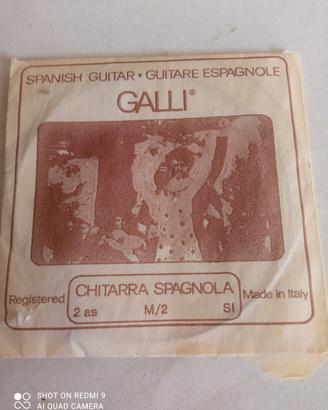 corda musicale per chitarra SI