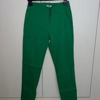 Pantaloni aderenti verdi