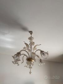 Coppia lampadari di Murano
