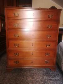 Letto salva spazio con mobile in legno