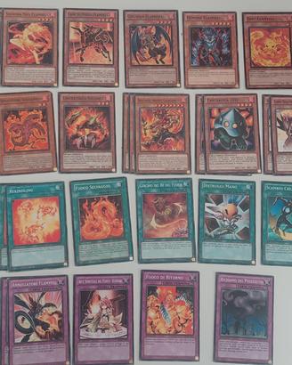 lotto base deck flamvell e vulcanico yugioh