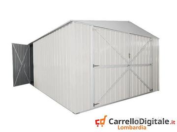 Box auto in Acciaio lamiera 360x514cm 18mq bianco