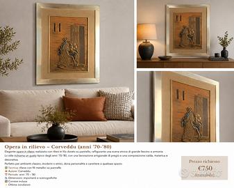 Quadro vintage paesaggio rurale con casale e fiume