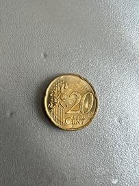 Moneta 0,20€ del 2002 - 1* storica emissione IT