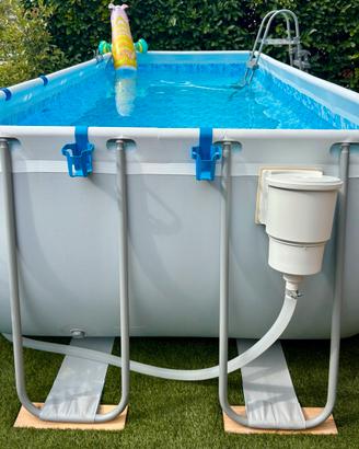 Piscina Bestway filtro sabbia erba sintetica