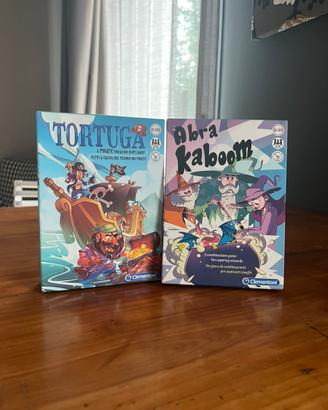 Tortuga+Abra Kaboom Clementoni - 2 giochi di carte