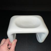 Porta carta igienica in porcellana, anni 80