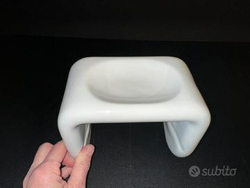 Porta carta igienica in porcellana, anni 80