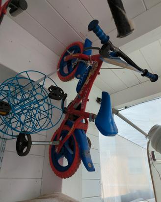 bicicletta bimbo spider-man con rotelle