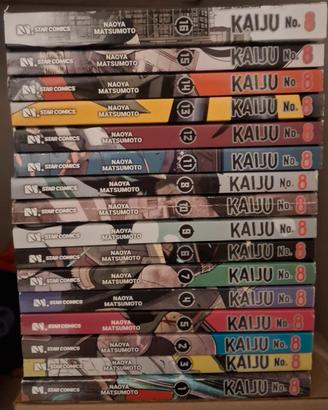 Manga Kaiju No. 8 da Volume 1 a 16