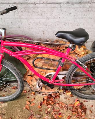 Bici Mountain bike rosso coca-cola