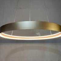 Lampadario Led "anello" D.60 metallo oro
