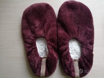 Pantofole comode rosse e grigie UOMO/DONNA