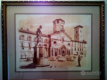 Stampa anni 70 completa di cornice