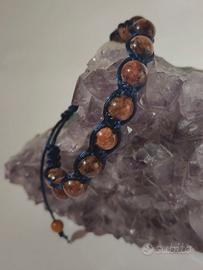 bracciale shamballa agata marrone