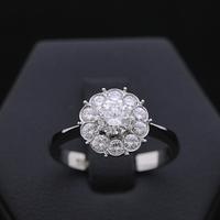Anello orchid in oro bianco 18 kt brillanti 0.76ct