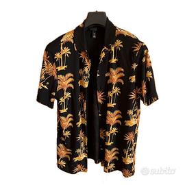 Camicia uomo maniche corte H&M Palme