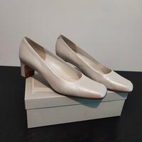 Scarpe décolleté donna avorio perlato n°39,5