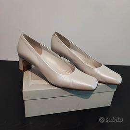 Scarpe décolleté donna avorio perlato n°39,5