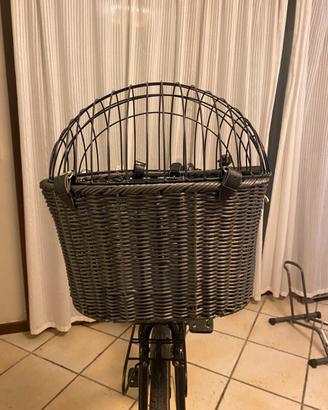 Cestino da bicicletta per cani