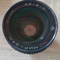 Obiettivo Zenit MC Mir 24H 35mm f2 Attacco Nikon