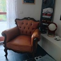 poltrona in pelle anni 50