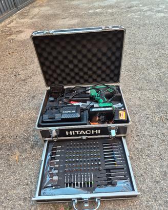 trapano a percussione a batteria hitachi