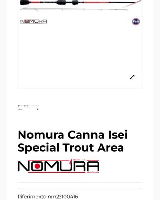 Canna da Pesca Spinning Nomura Trout Area