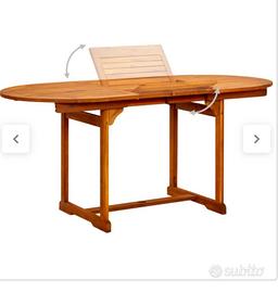 Tavolo da giardino nuovo