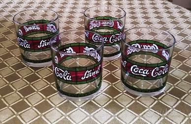 6 Bicchieri Coca-Cola in Stile Liberty [vintage]