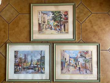 Tris Stampe d’Arte anni 70 (Claver e Aliotti)