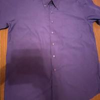 Camicia uomo Likas viola manica corta