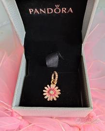 Charm Pandora ciondolo fiore rosé argento 925